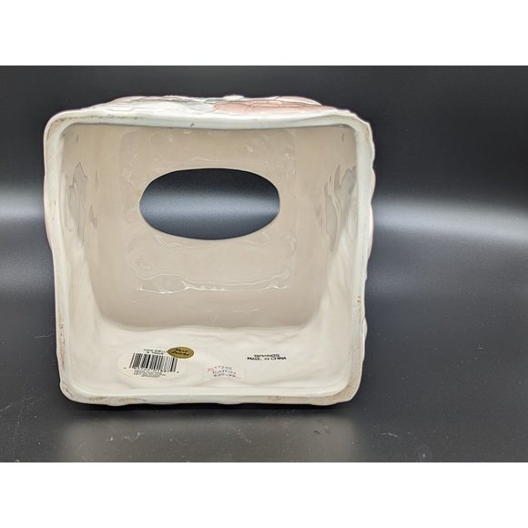 Vintage Sea Shells Ceramic Hand Painted Tissue Cover Decor Seaside Beach - Picture 14 of 15